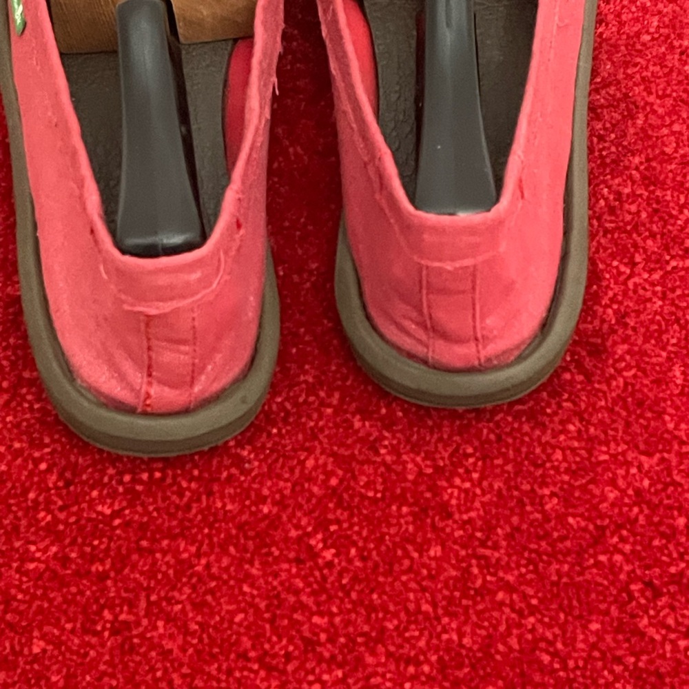 GUC Sanuk Women’s Red Slip-On Shoes Size 10 - Picture 6 of 9